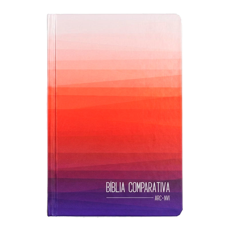 Bíblia Sagrada Edição Comparativa | ARC e NVI | Letra Média | Capa Dura Degradê