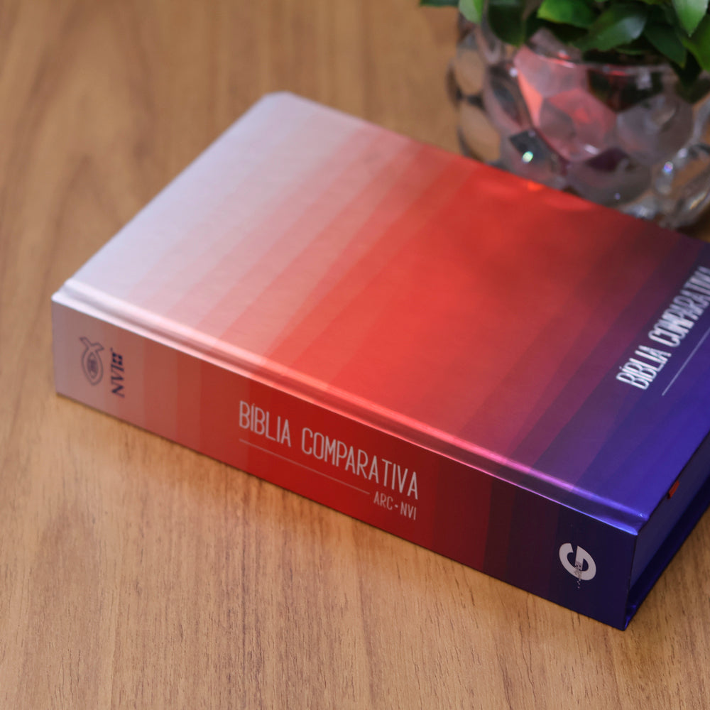 Bíblia Sagrada Edição Comparativa | ARC e NVI | Letra Média | Capa Dura Degradê