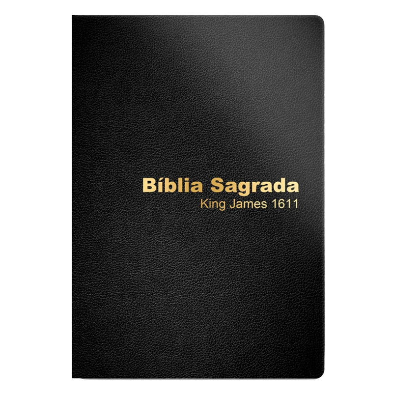 Bíblia Sagrada | King James 1611 | Semi Luxo Preta