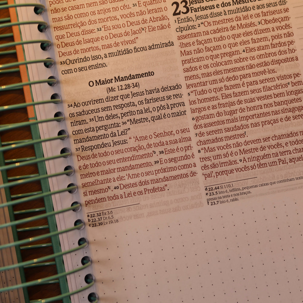 Bíblia Anote Aconchego | NVI | Letra Grande | Capa Dura
