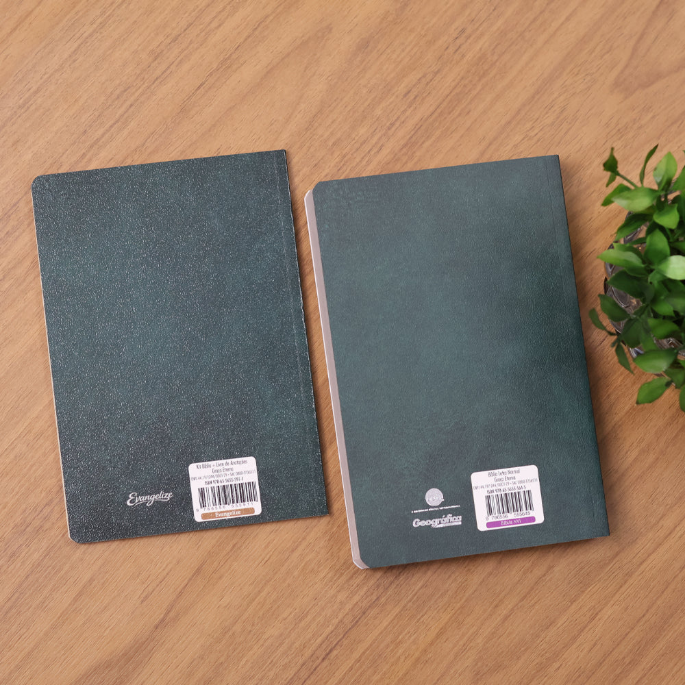 Kit Bíblia Evangelize | NVI | Graça Eterna + Livro de Anotações