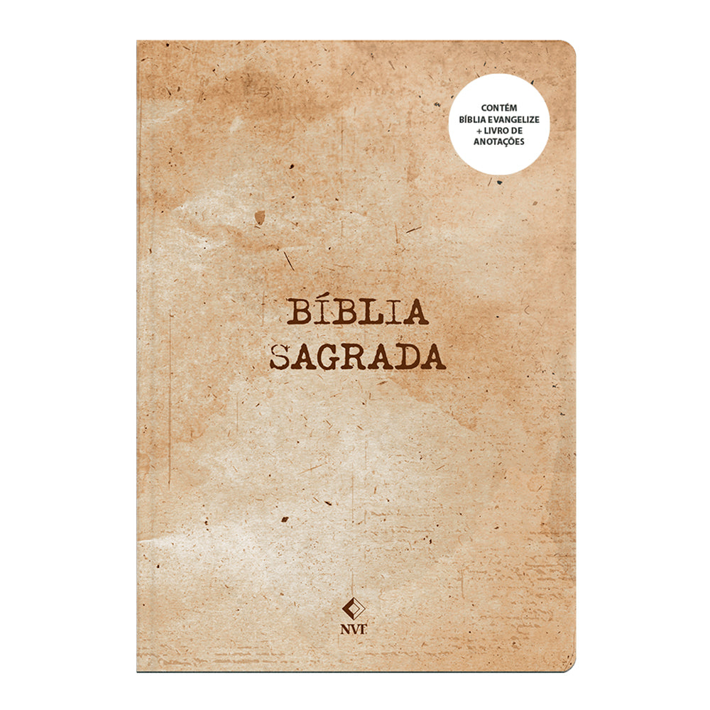 Kit Bíblia Evangelize | NVI | Miqueias 6 + Livro de Anotações