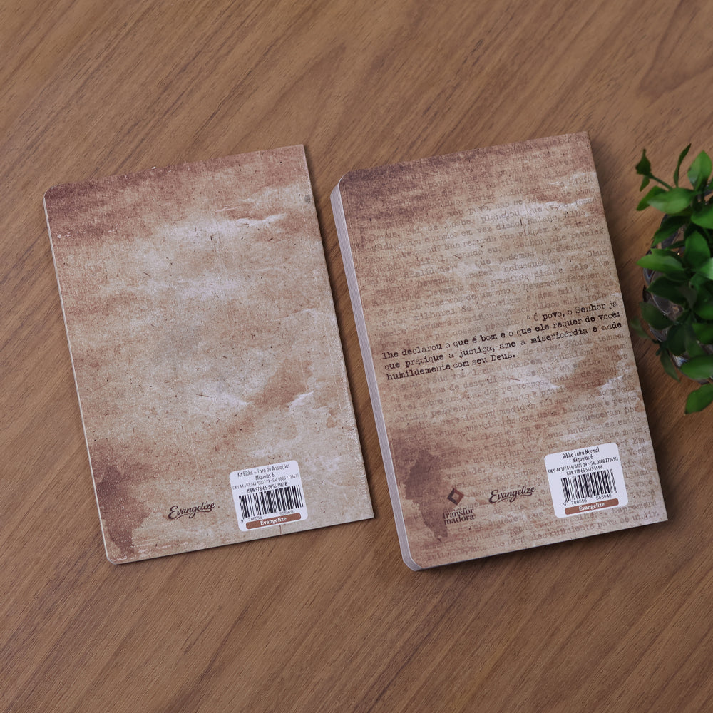 Kit Bíblia Evangelize | NVI | Miqueias 6 + Livro de Anotações