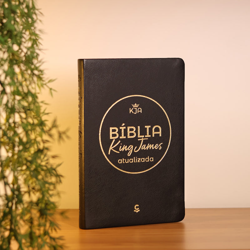 Bíblia Slim King James | KJA | Capa Luxo Preta