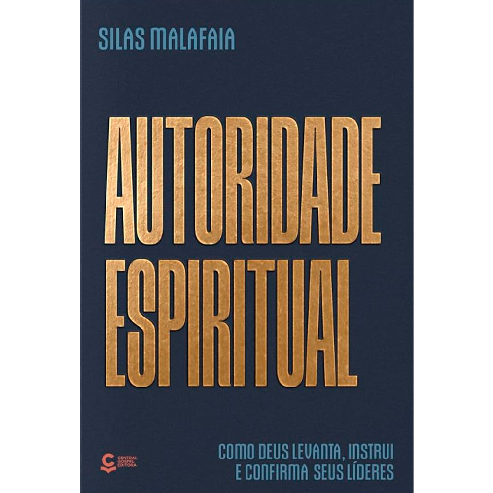 Livro Autoridade Espiritual de Silas Malafaia, capa azul-marinho com letras douradas. — Plenitude