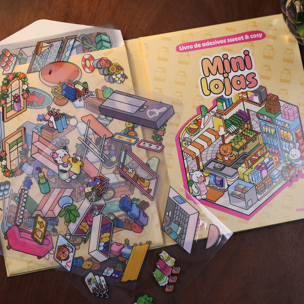 Livro de Adesivos Sweet & Cosy | Mini Lojas | Marc Ordiali