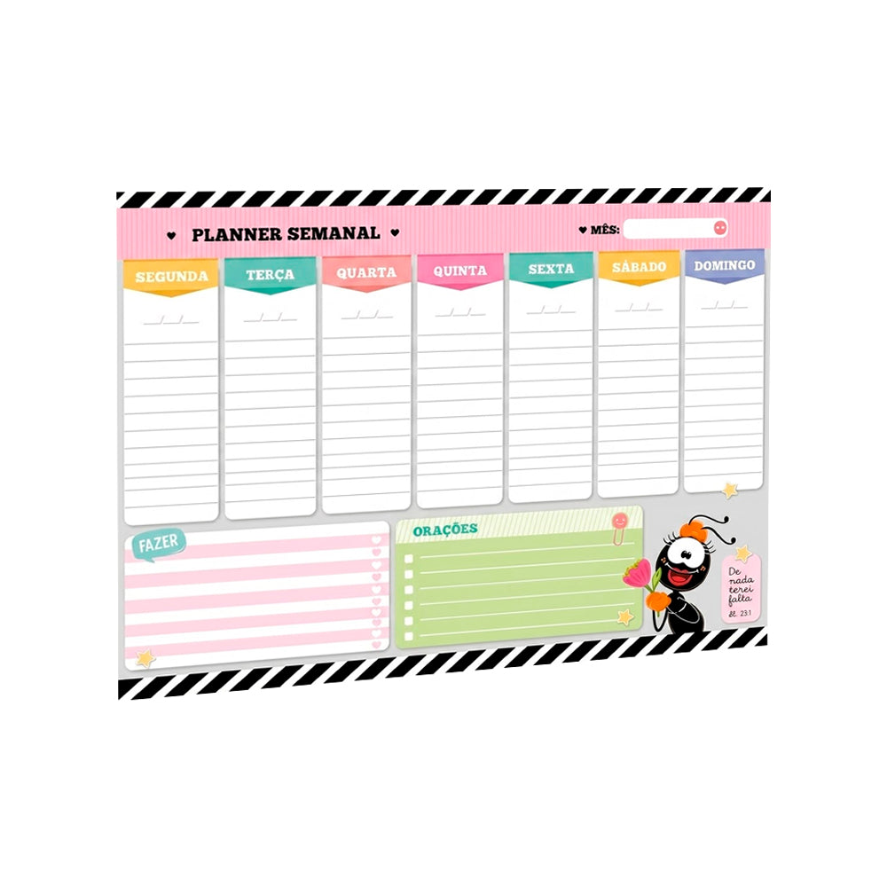 Planner Semanal Fani | De Nada Terei Falta | Smilinguido