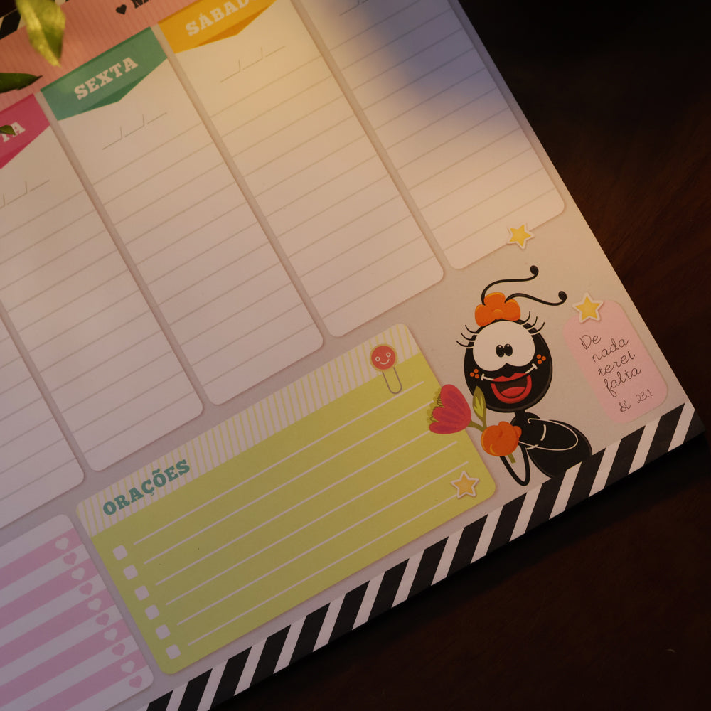 Planner Semanal Fani | De Nada Terei Falta | Smilinguido