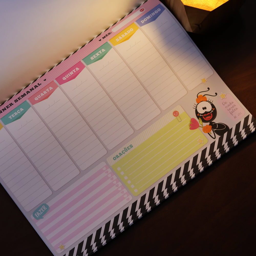 Planner Semanal Fani | De Nada Terei Falta | Smilinguido