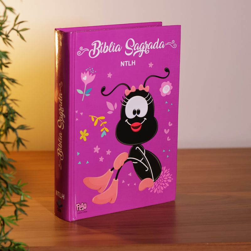 Bíblia Sagrada Flau | NTLH | Letra Maior | Capa Dura Roxa