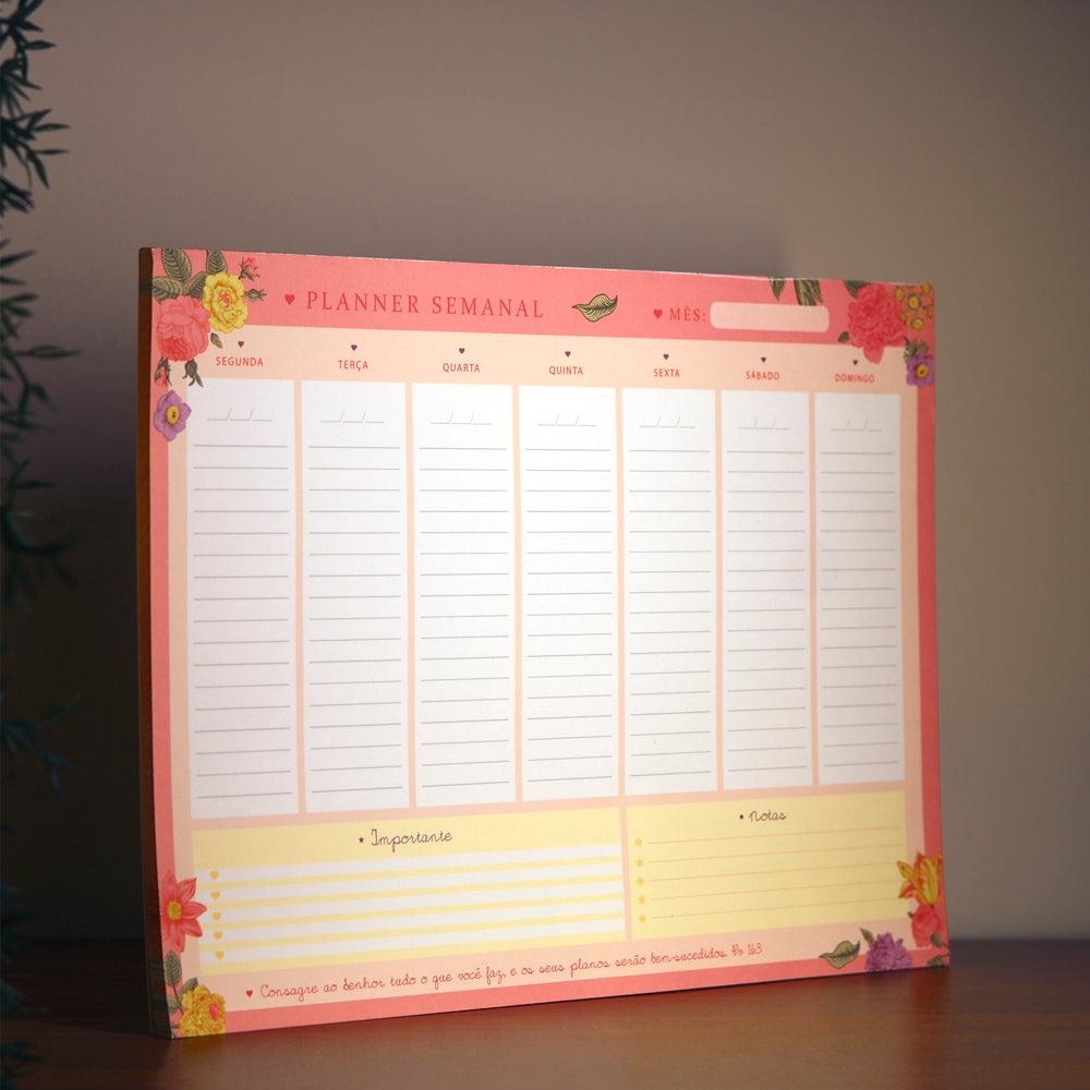 Planner Semanal | Consagre ao Senhor | Smilinguido