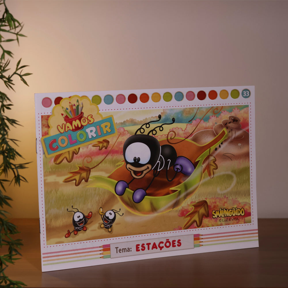 Livro Vamos Colorir | Estações | Smilinguido