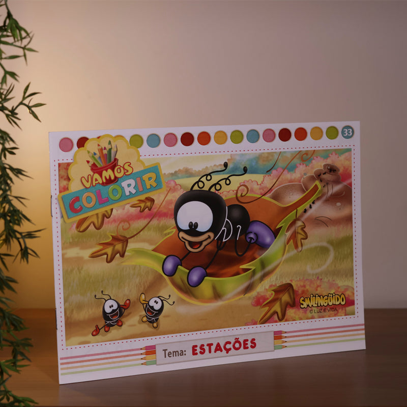 Livro Vamos Colorir | Estações | Smilinguido