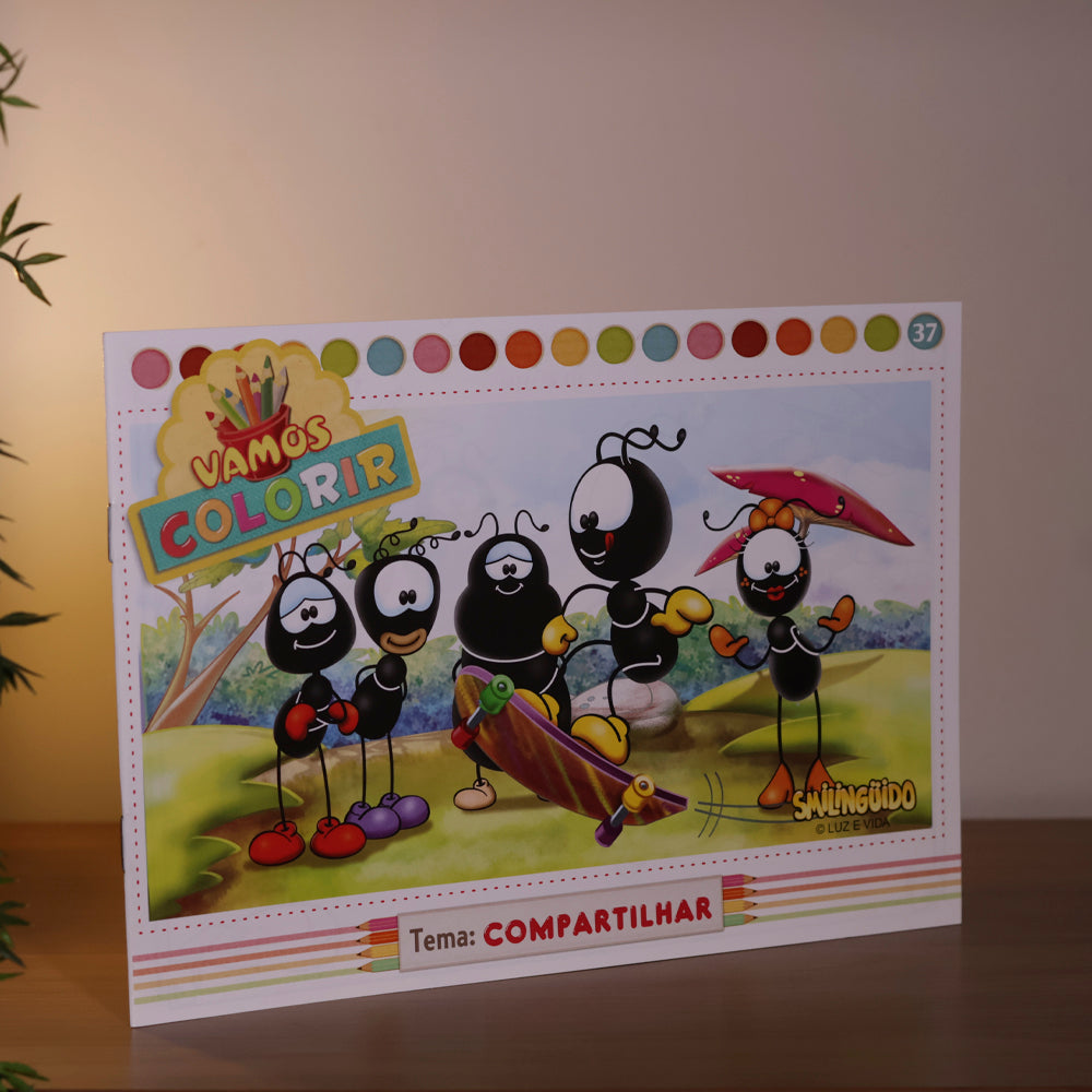Livro Vamos Colorir | Compartilhar | Smilinguido