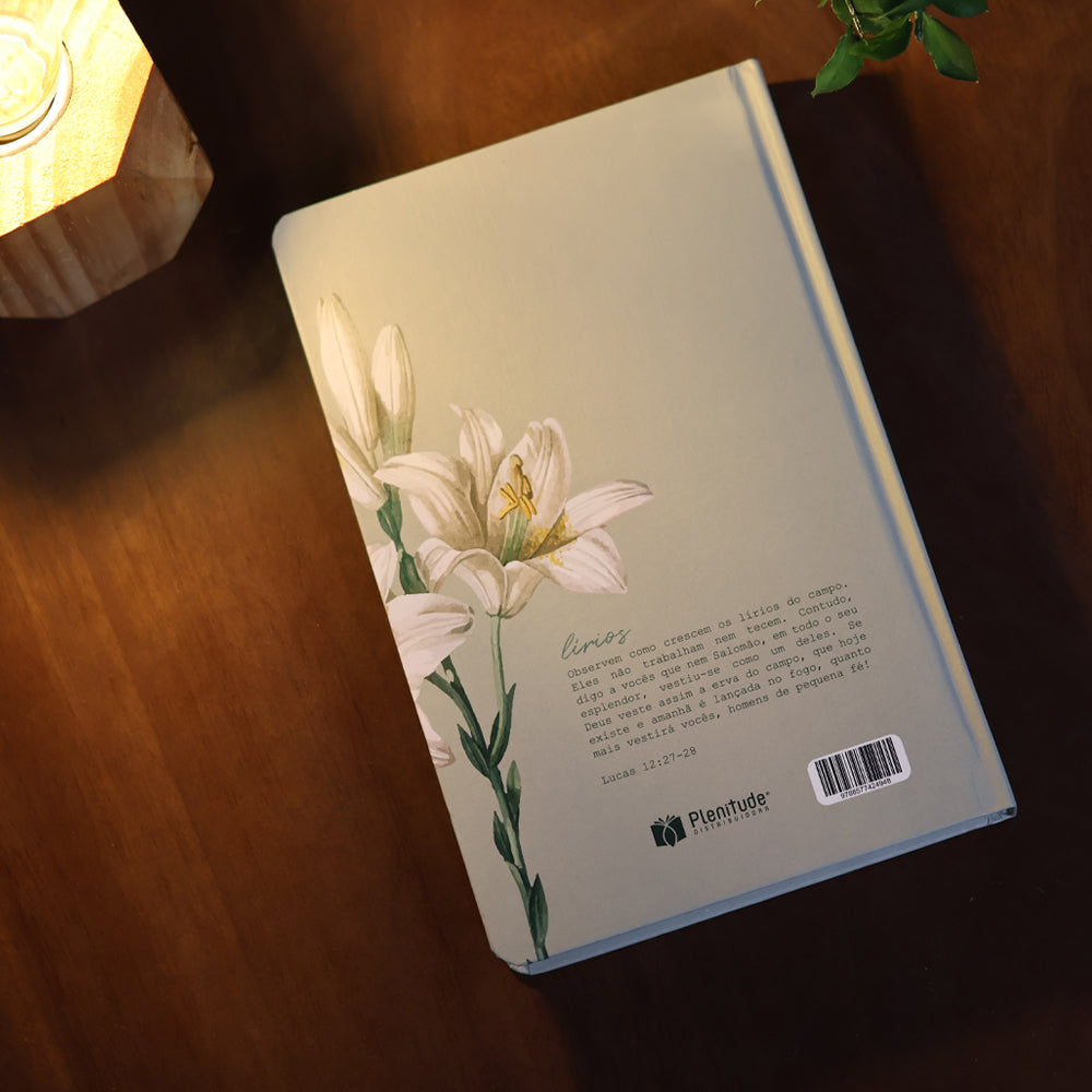 Bíblia Sagrada Lírios Verde | NVI | Letra Maior | Capa Dura