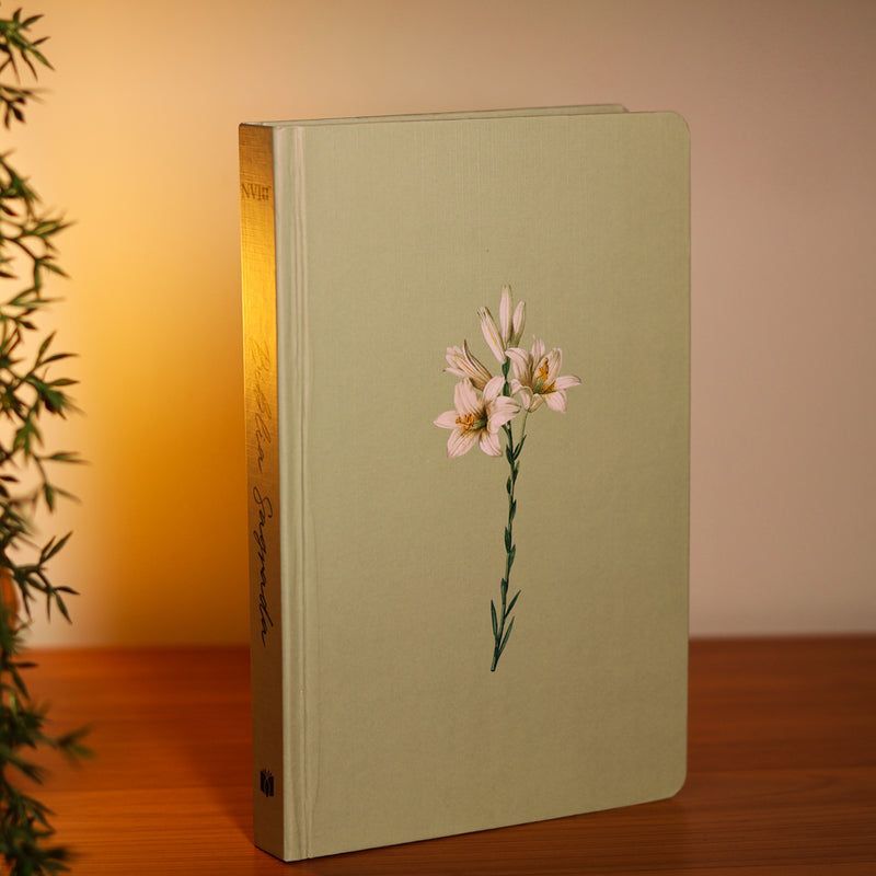 Bíblia Sagrada Lírios Verde | NVI | Letra Maior | Capa Dura