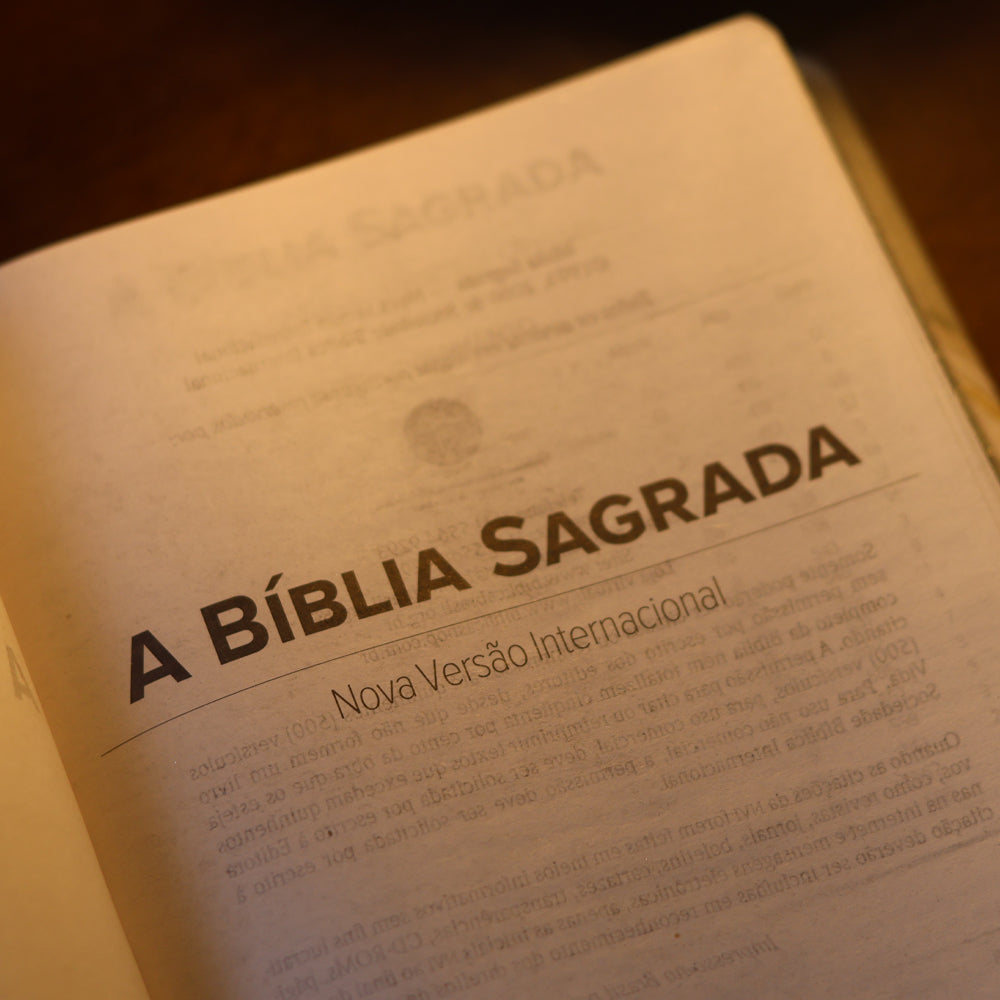 Bíblia Sagrada Lírios Verde | NVI | Letra Maior | Capa Dura