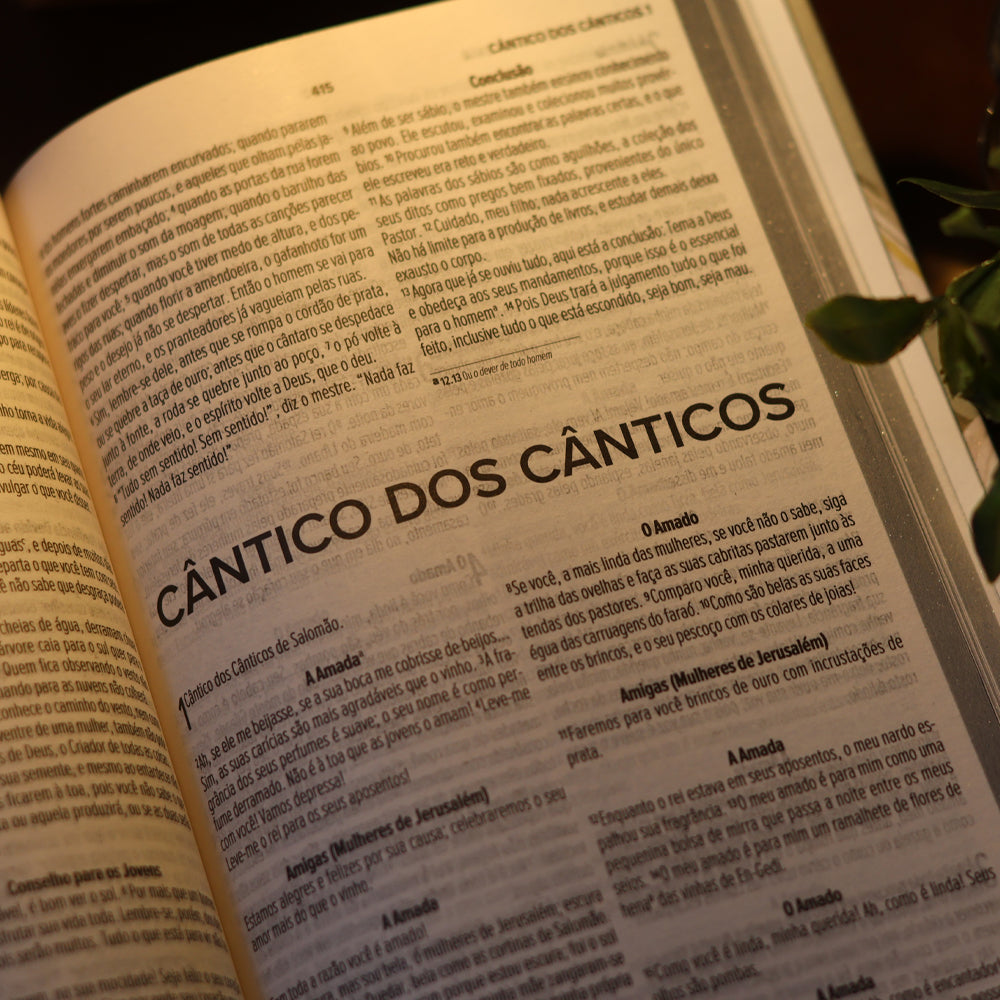 Bíblia Sagrada Lírios Verde | NVI | Letra Maior | Capa Dura