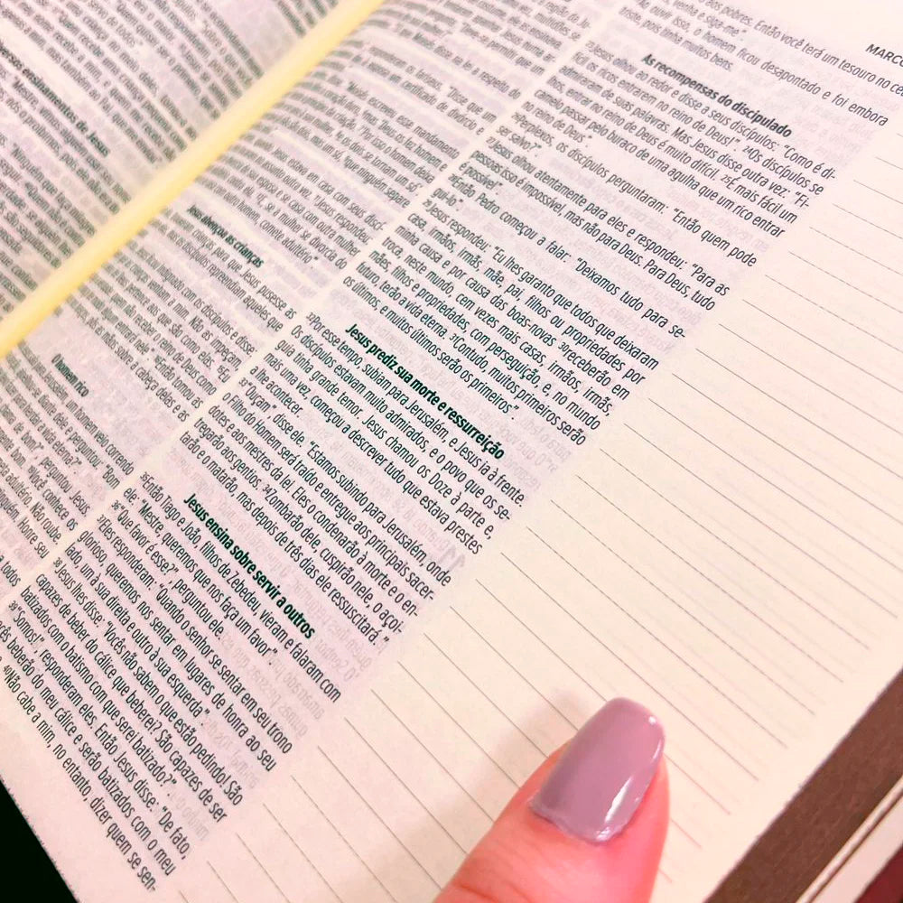 Bíblia Sagrada Leia e Anote | NVT | Letra Normal | Capa Dura Enraizada