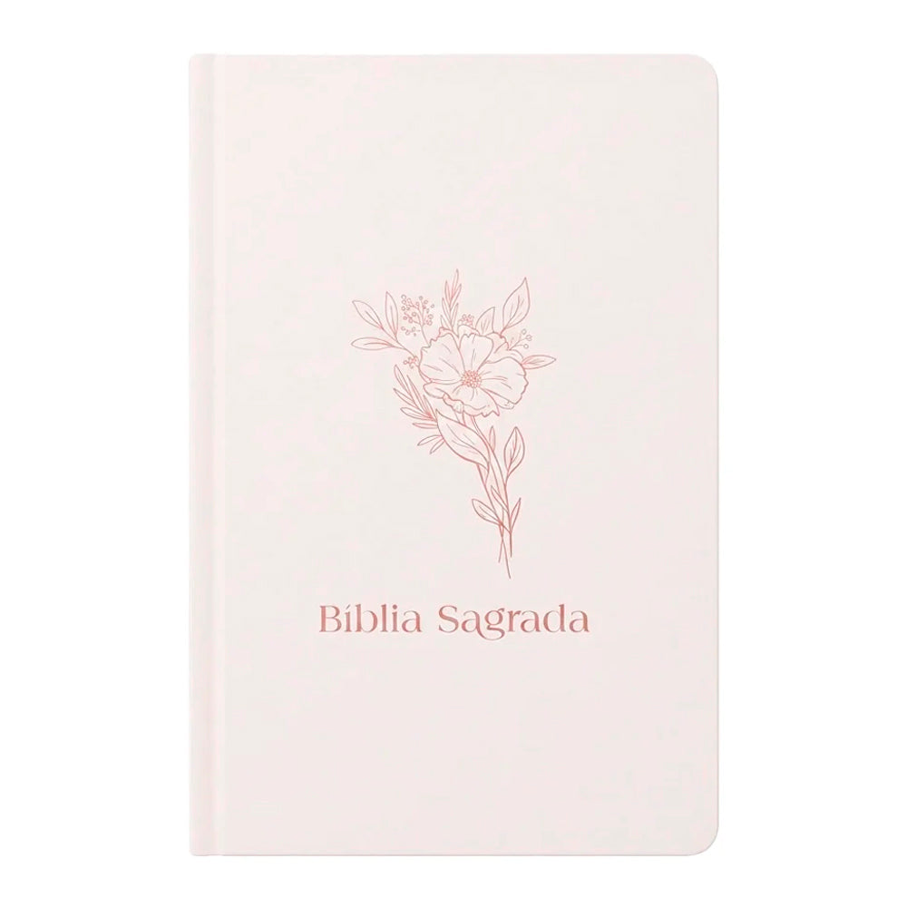 Bíblia Sagrada Flor | NVI | Letra Normal | Capa Dura