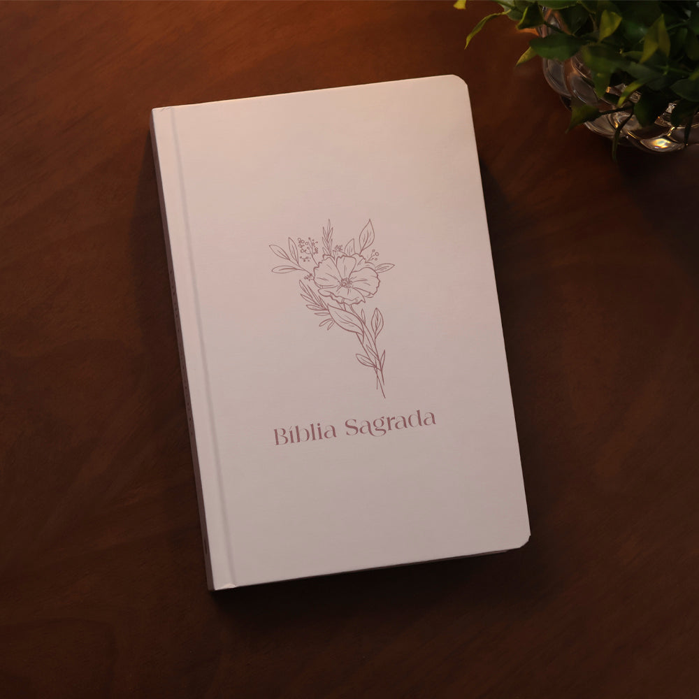 Bíblia Sagrada Flor | NVI | Letra Normal | Capa Dura