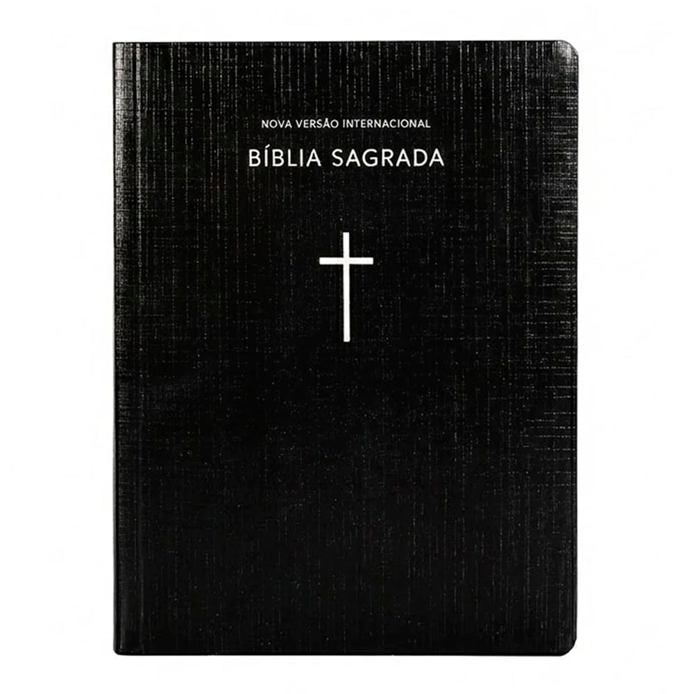 Bíblia Sagrada  | NVI | Capa Brochura Cruz Preta