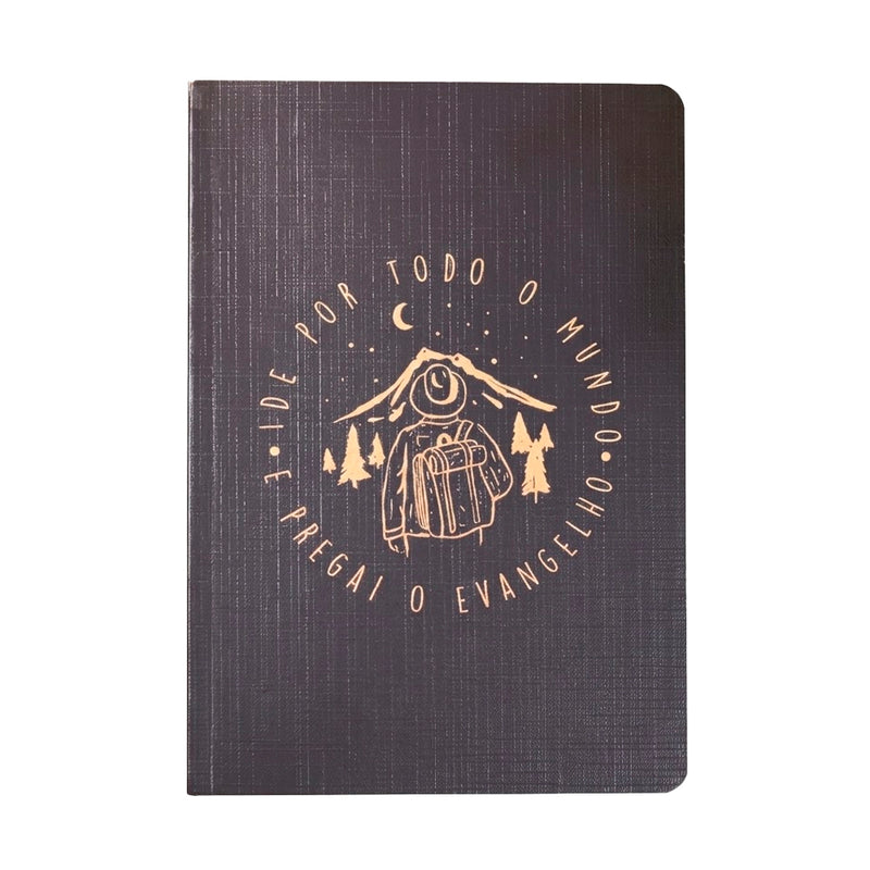 Livro Bloco de Anotações Ide Por Todo Mundo  | Capa Brochura
