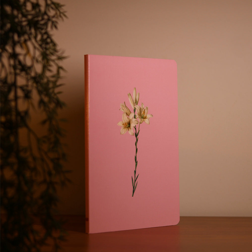 Bloco de Anotações Lírios Rosa