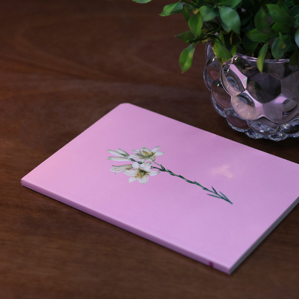 Bloco de Anotações Lírios Rosa