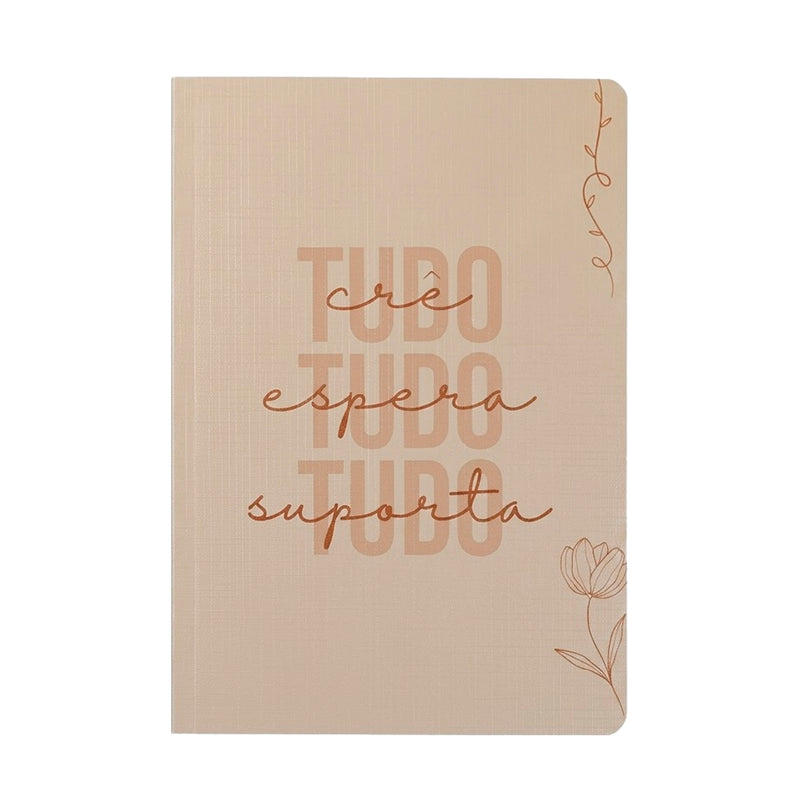 Livro Bloco de Anotações Tudo Crê  | Capa Brochura