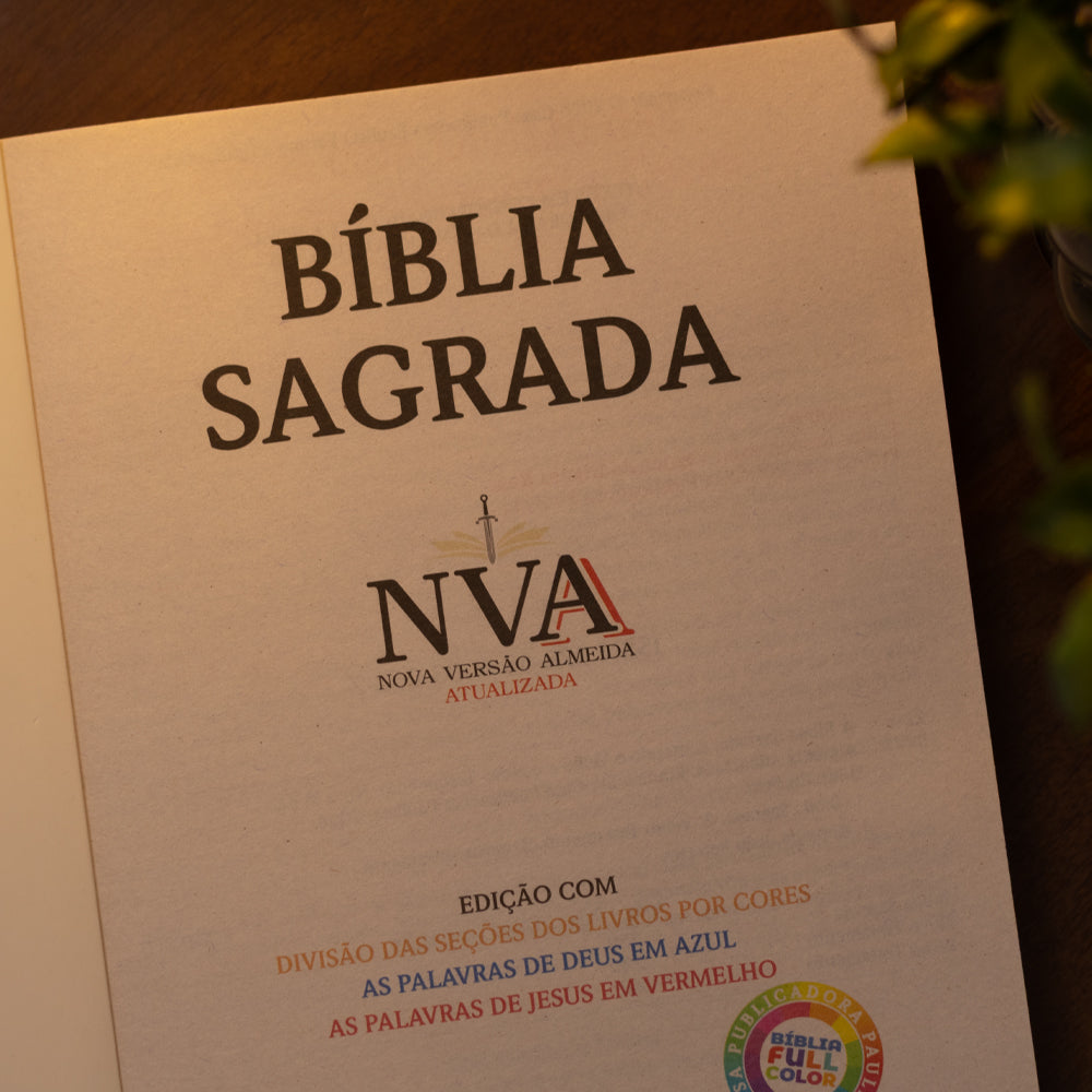 Bíblia Sagrada Arabesco Leão | NVA | Full Color | Capa Brochura