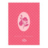 Bíblia Sagrada Arabesco Rosa, NVA, Full Color, Capa Brochura, com flor rosa central. — Plenitude