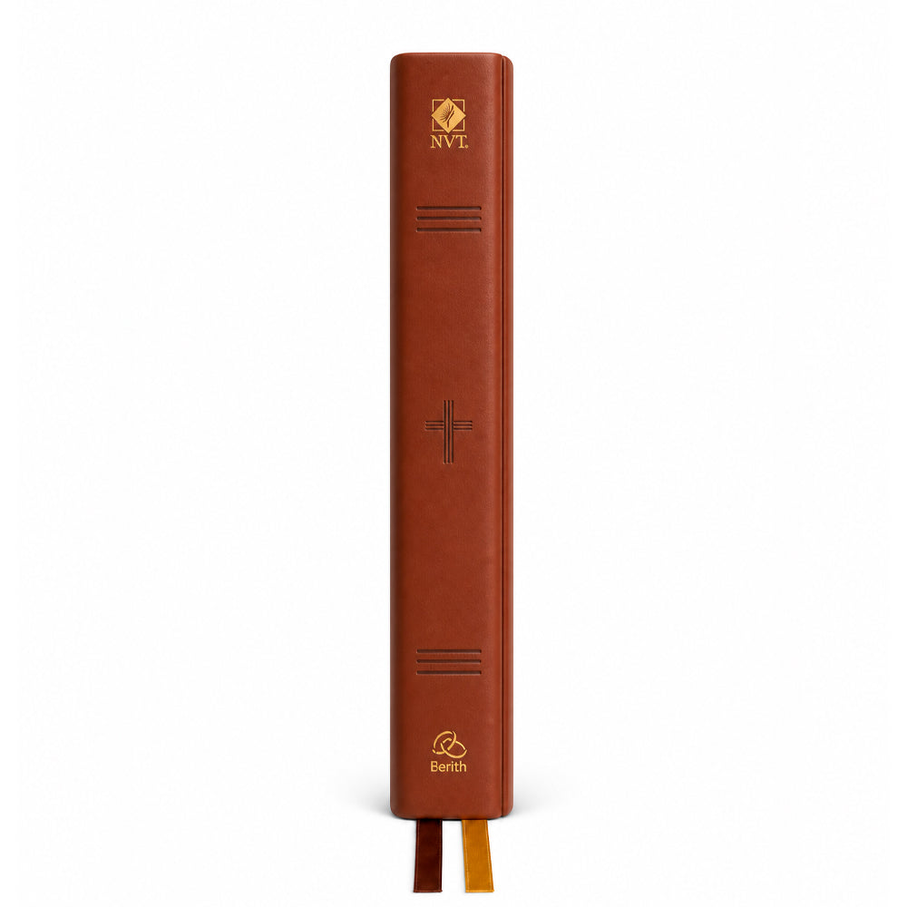 Bíblia Slim Cruz | NVT | Capa Luxo Marrom