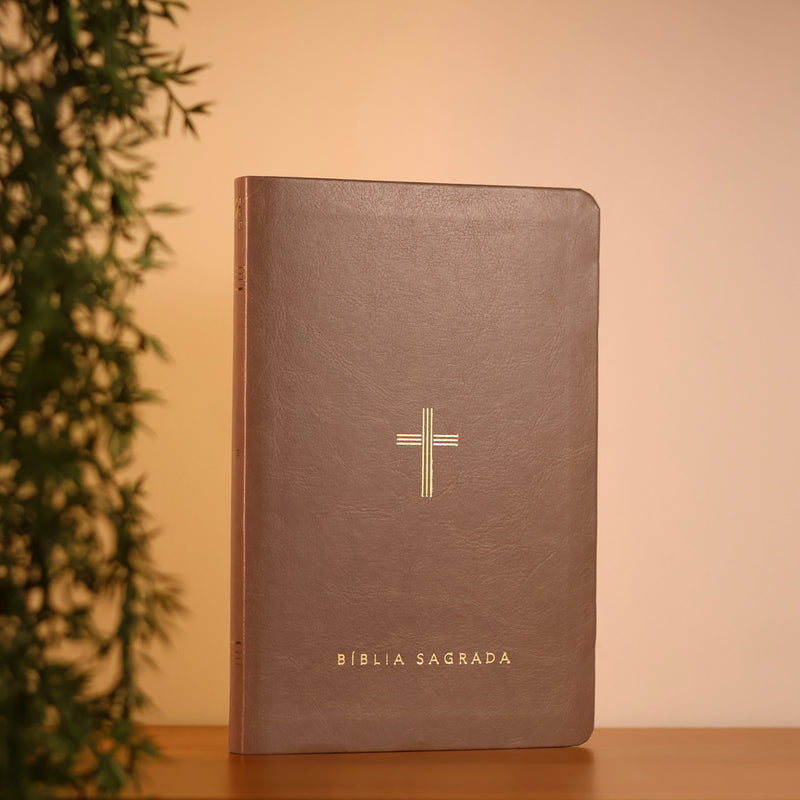 Bíblia Slim Cruz | NVT | Capa Luxo Fendi