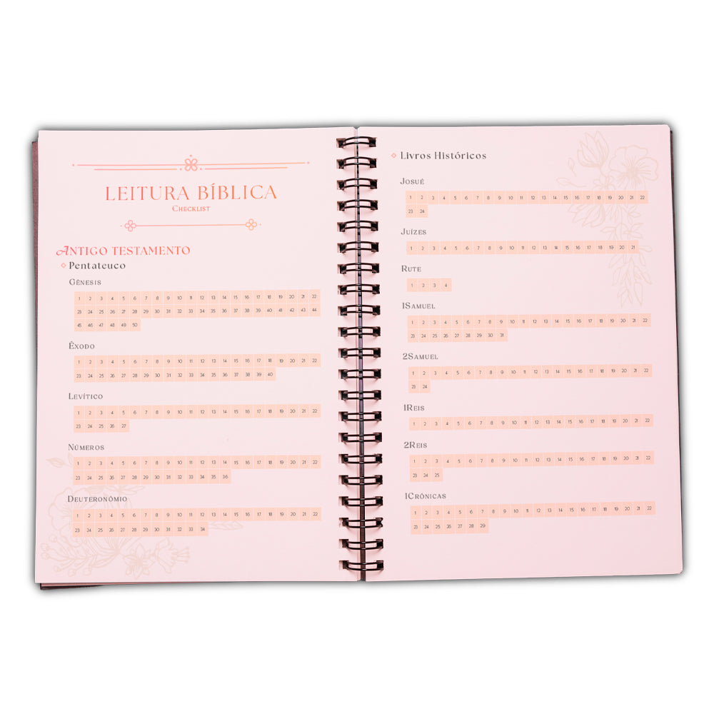 Planner Contando os Meus Dias | Capa Floral Clássica