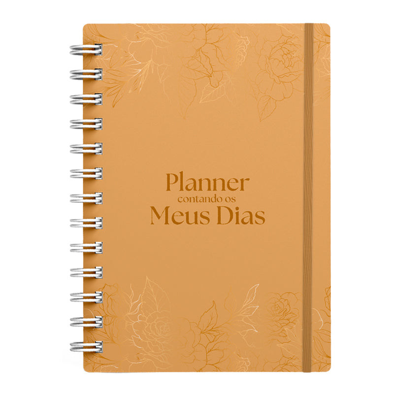 Planner Contando os Meus Dias | Capa Rosas