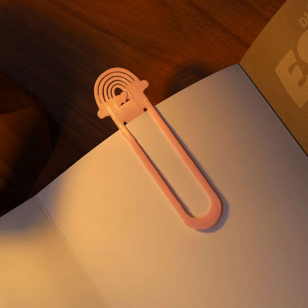 Marca Página 3D | Arco-íris Rosa