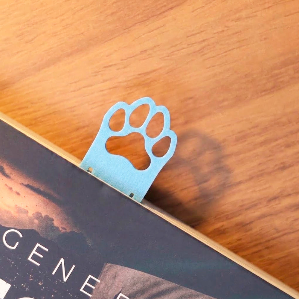 Marca Página 3D | Patinha Canina Azul