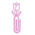 Marca Página 3D | Flor Tulipa Rosa