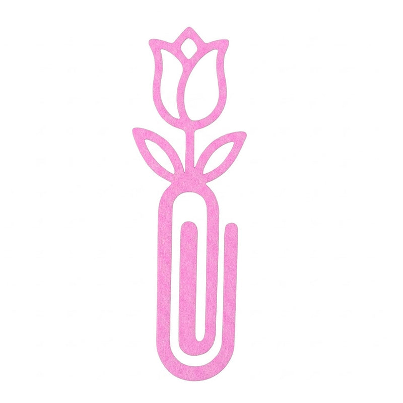 Marca Página 3D | Flor Tulipa Rosa