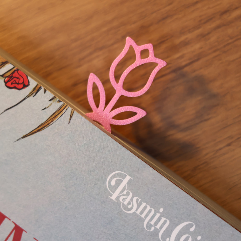 Marca Página 3D | Flor Tulipa Rosa