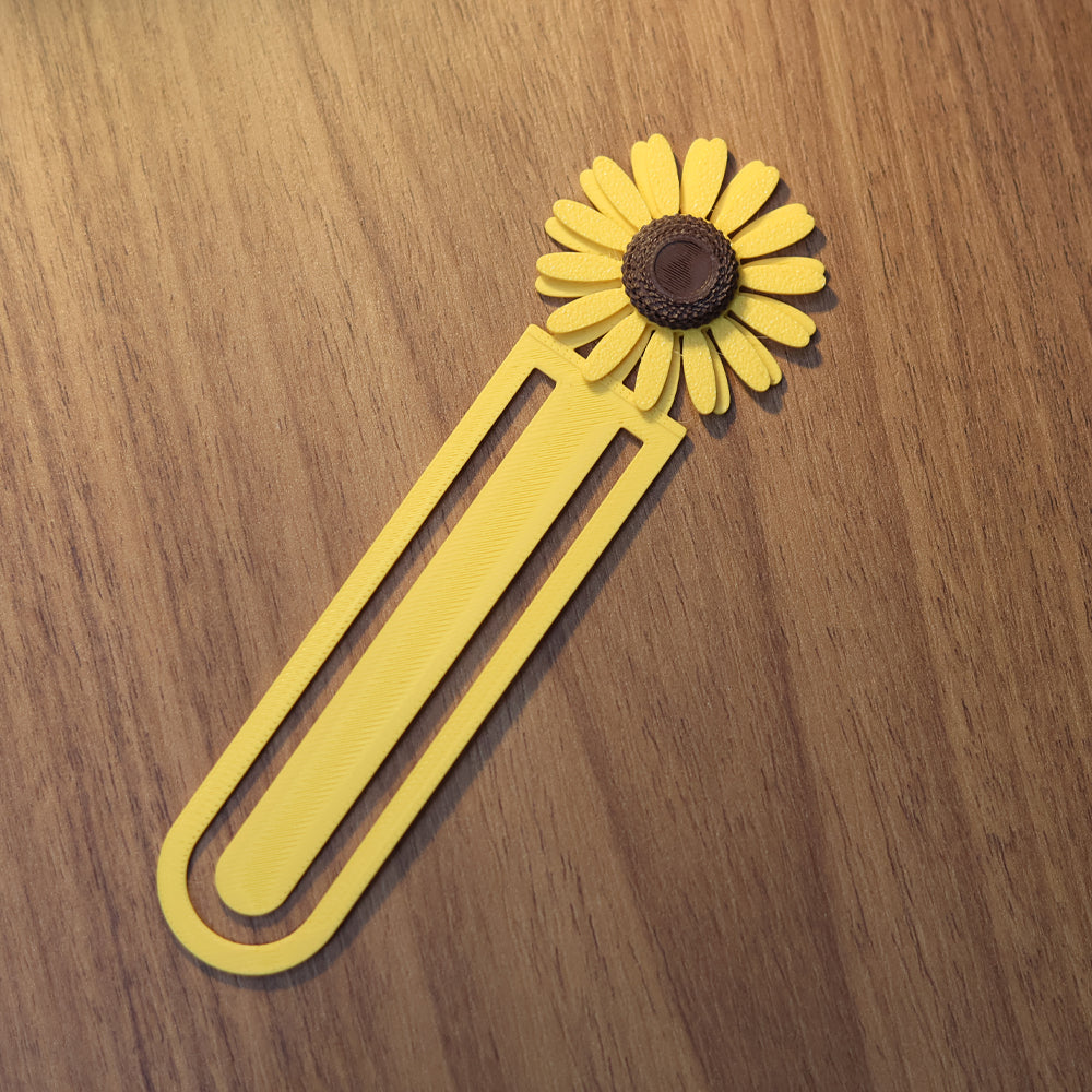 Marca Página 3D | Girassol Amarelo
