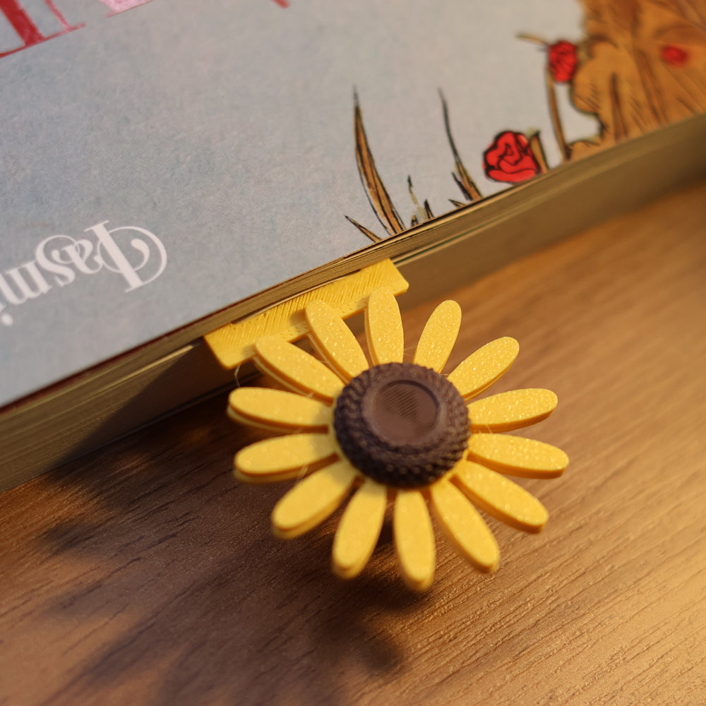 Marca Página 3D | Girassol Amarelo