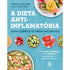 Livro "A Dieta Anti-Inflamatória", capa azul clara com imagens de alimentos saudáveis e salmão. — Plenitude