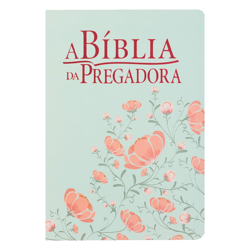 A Bíblia da Pregadora | ARC | Letra Normal | Verde Floral