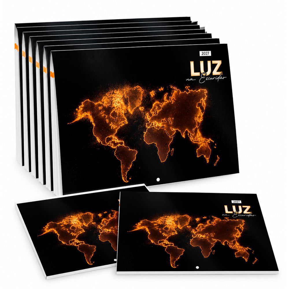 Kit Calendário de Parede 2027 | Luz na Escuridão 10un