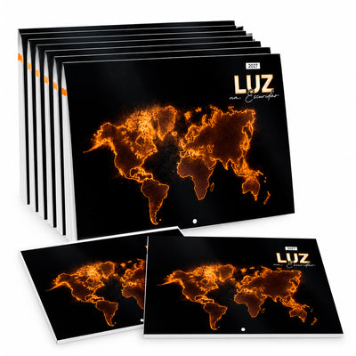 Kit Calendário de Parede 2027 | Luz na Escuridão 10un