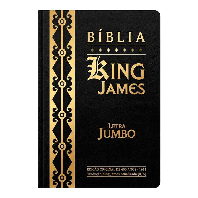 Bíblia King James Atualizada | Letra Jumbo | Capa Arabesco Preta