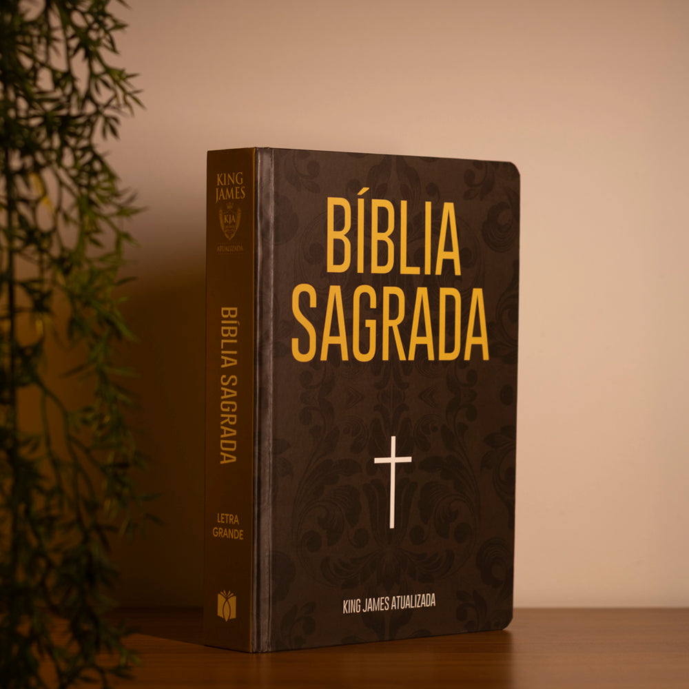 Bíblia Sagrada Arabesco e Cruz | KJA | Letra Maior| Capa Dura