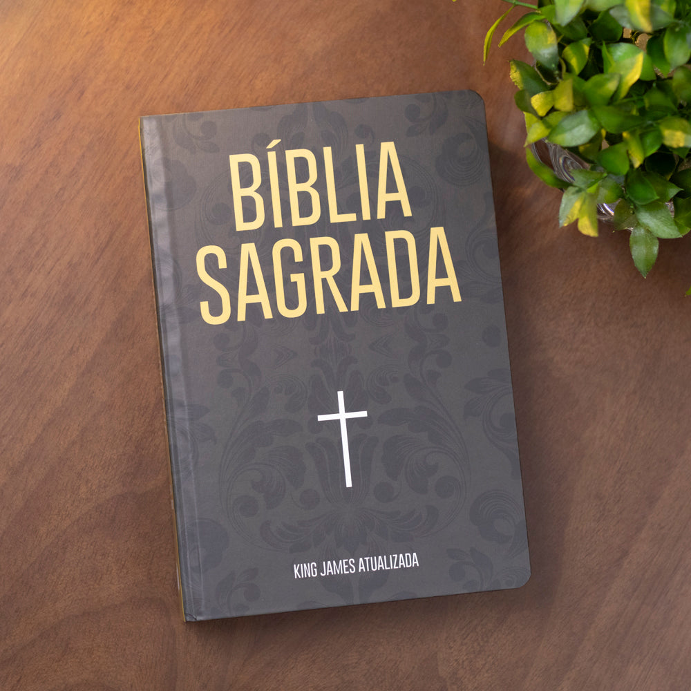 Bíblia Sagrada Arabesco e Cruz | KJA | Letra Maior| Capa Dura